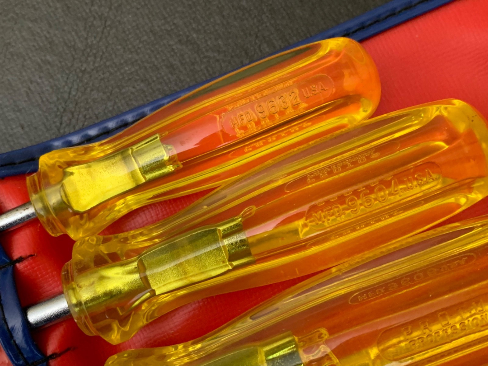 Vintage Proto Professional 9600B Flat Head Screwdriver Set *READ DESCRIPTION*