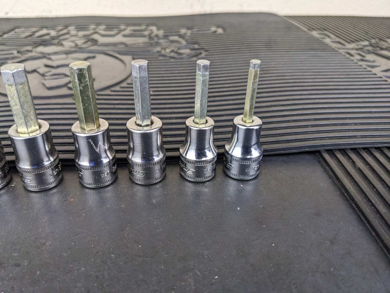 #be218 Snap-On 11pc Metric Hex Allen Socket Set 3/8″ Drive 4mm to 14mm 211EFAMY