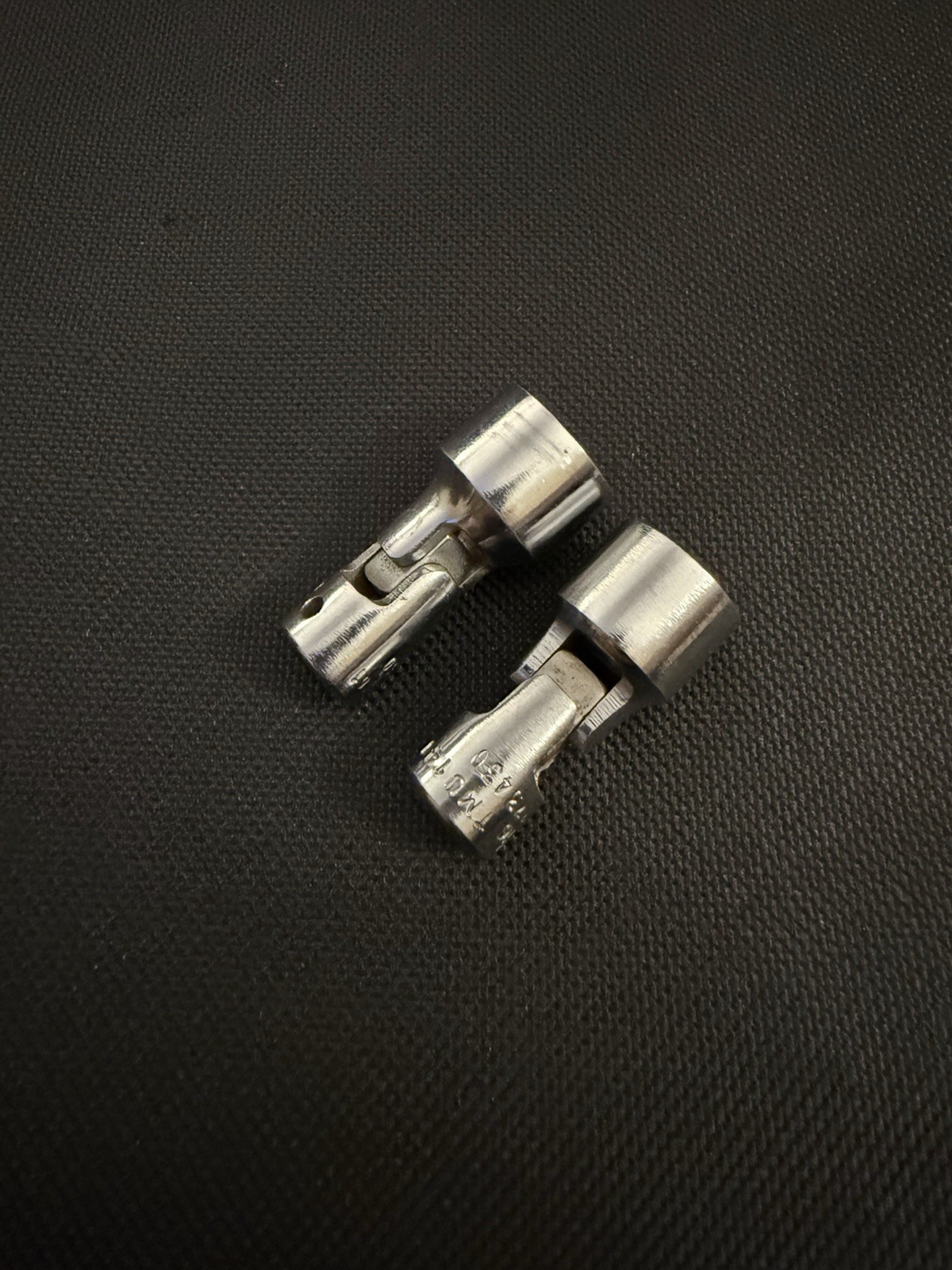 Snap On 2 Piece 1/4” Swivel Chrome Sockets 12 Point 7/16 1/2 – TMU141 TMU161