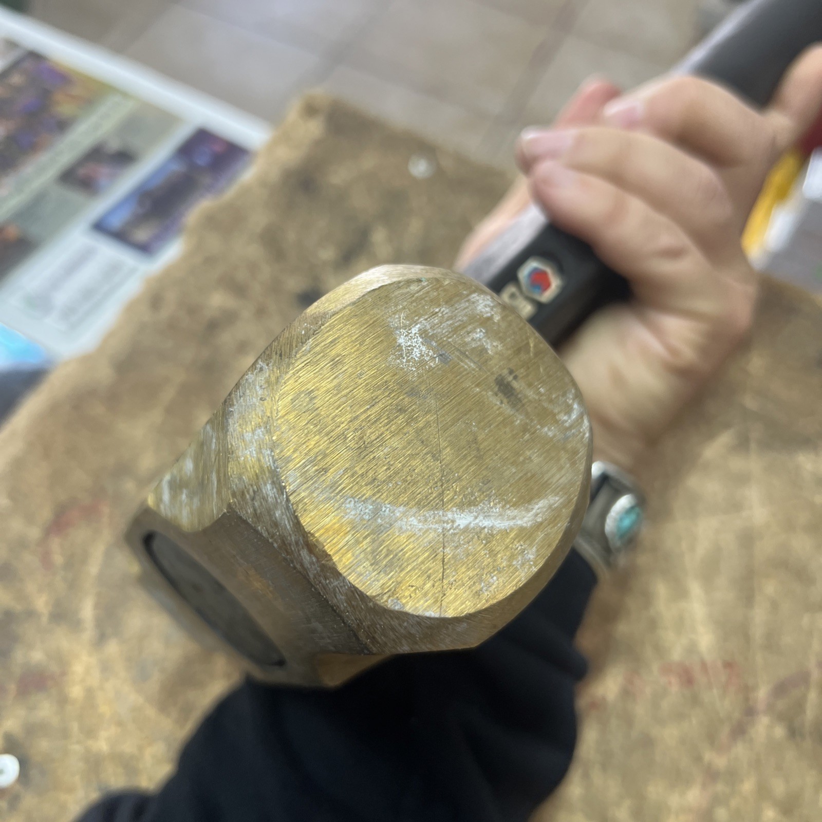 Matco Tools 3.6 8LB Brass Head Dead Blow Sledge Hammer