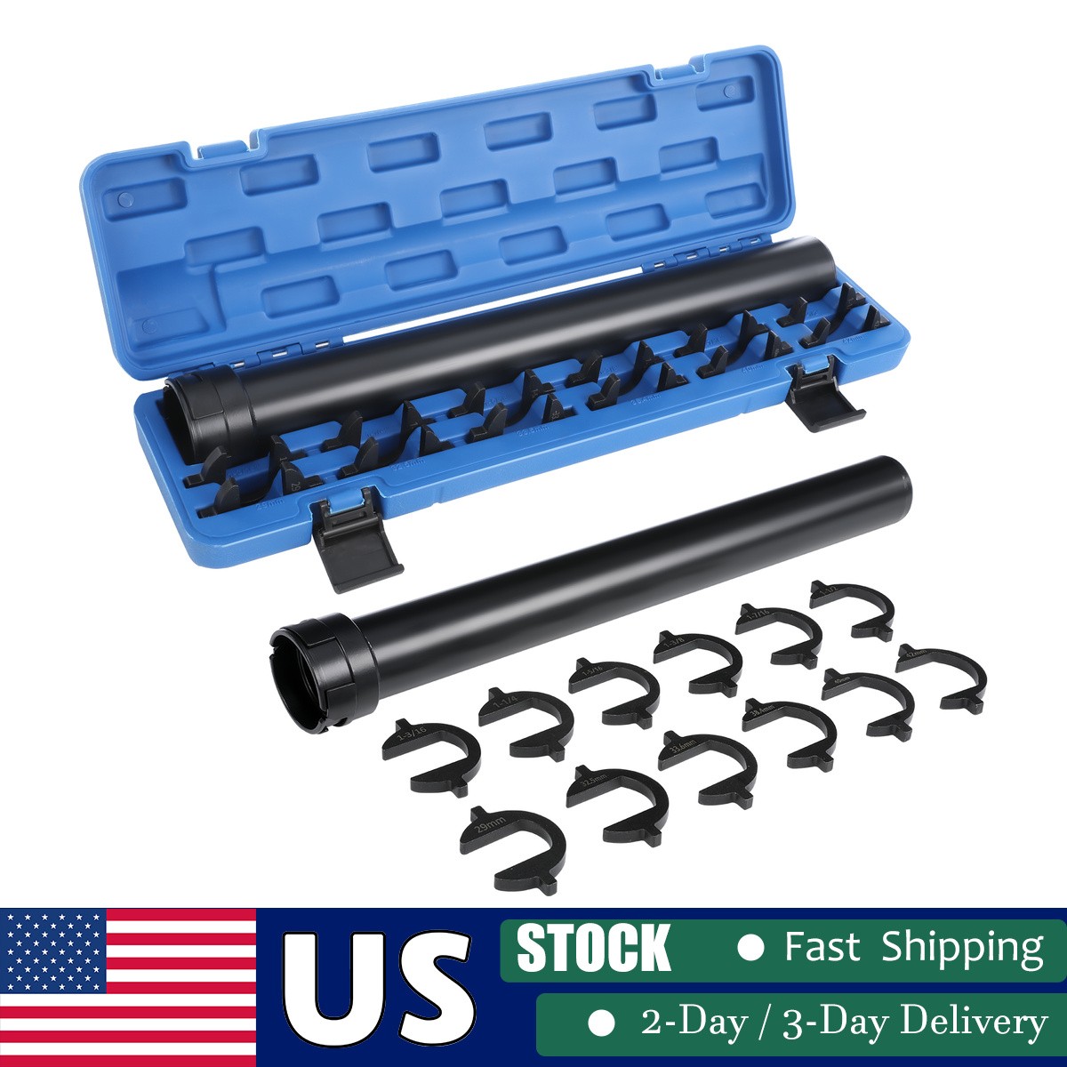 13pc Inner Tie Rod Removal Installation Tool Set with 12 SAE & Metric 13Pack