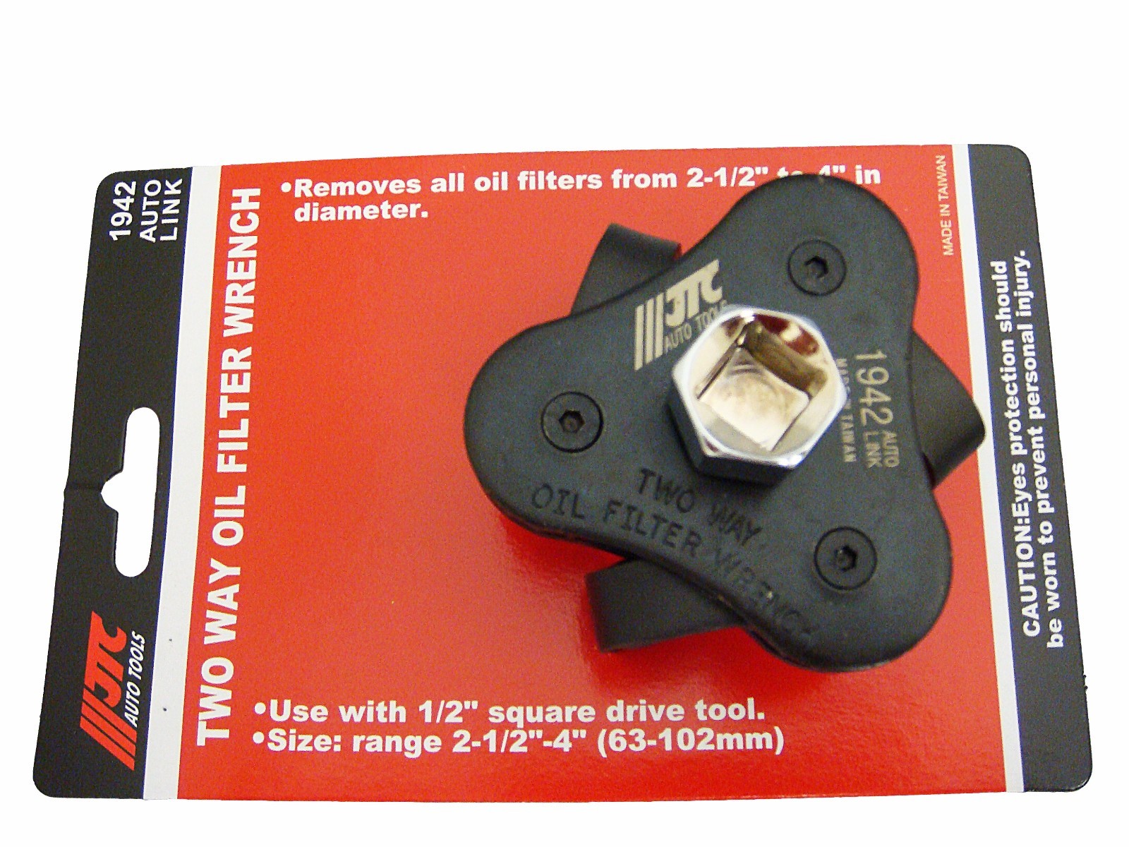 JTC 2/1/2″~4″ (63 mm~102 mm) Two Way Oil Filter Wrench, JTC Tools # 1942
