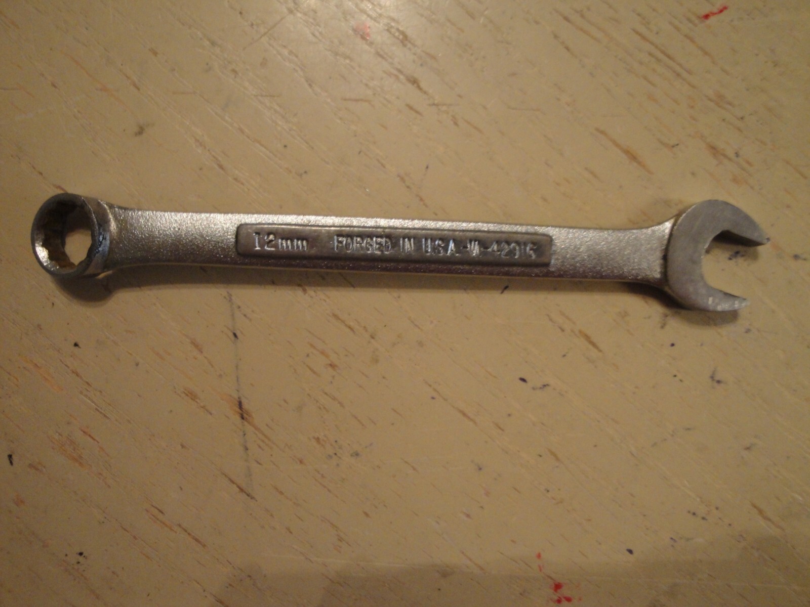Craftsman 12MM Combination Wrench Vintage VA 42916 Made in USA #D95
