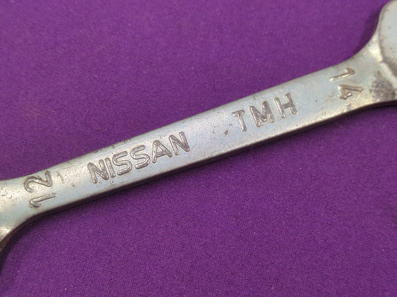 Vintage NISSAN Datsun Tool Kit 12mm & 14mm Open Ended Spanner
