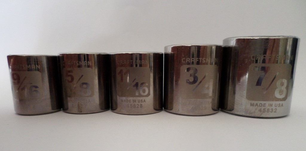Craftsman USA 6 Point 3/8 Drive Easy Read Various Sizes