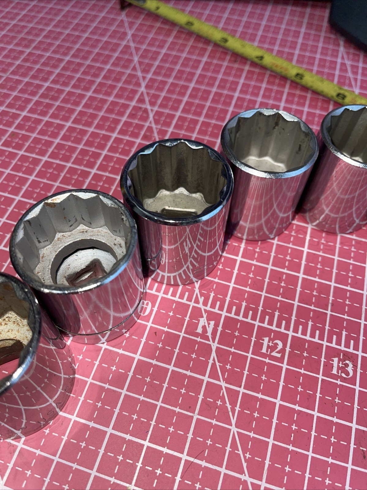 Wilde USA 23 Piece 10 – 32 MM Metric 1/2 drive 12 Point socket Set Easco KD Rare
