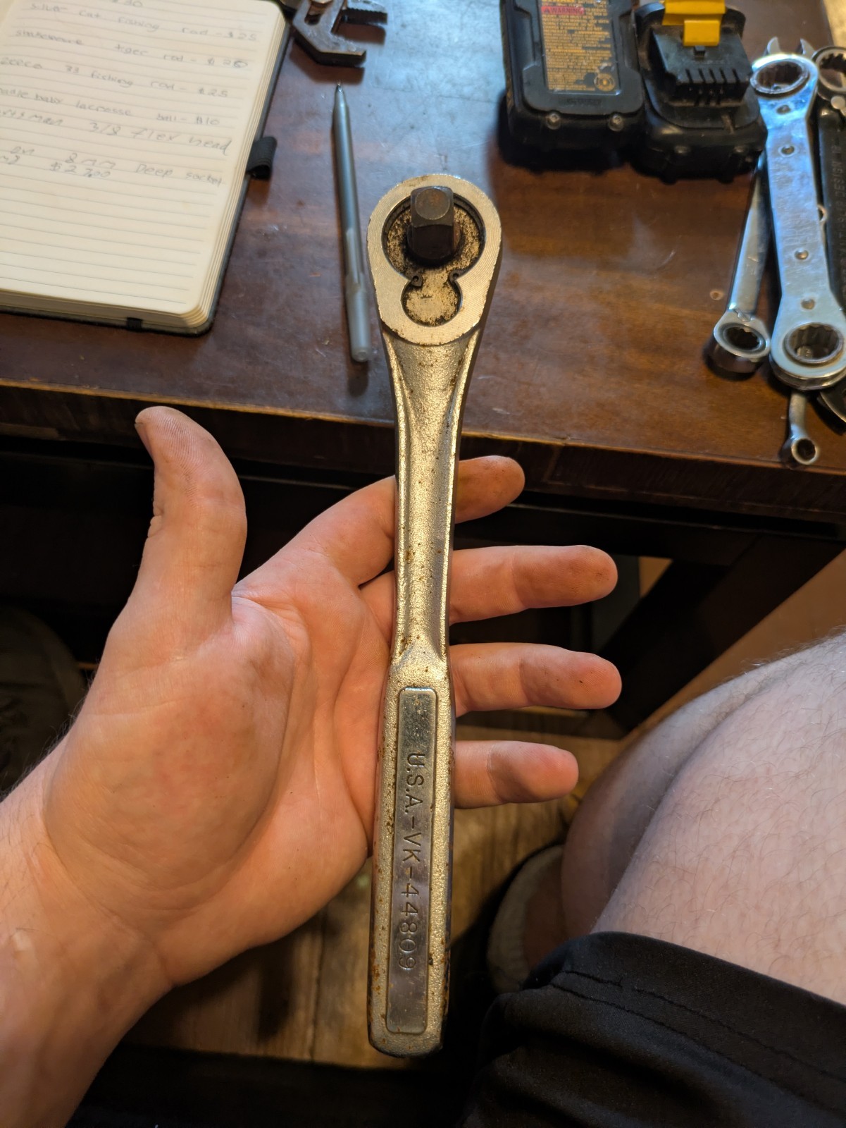 Craftsman VK 44809 Quick Release Ratchet Wrench 1/2″ Drive 10″ USA