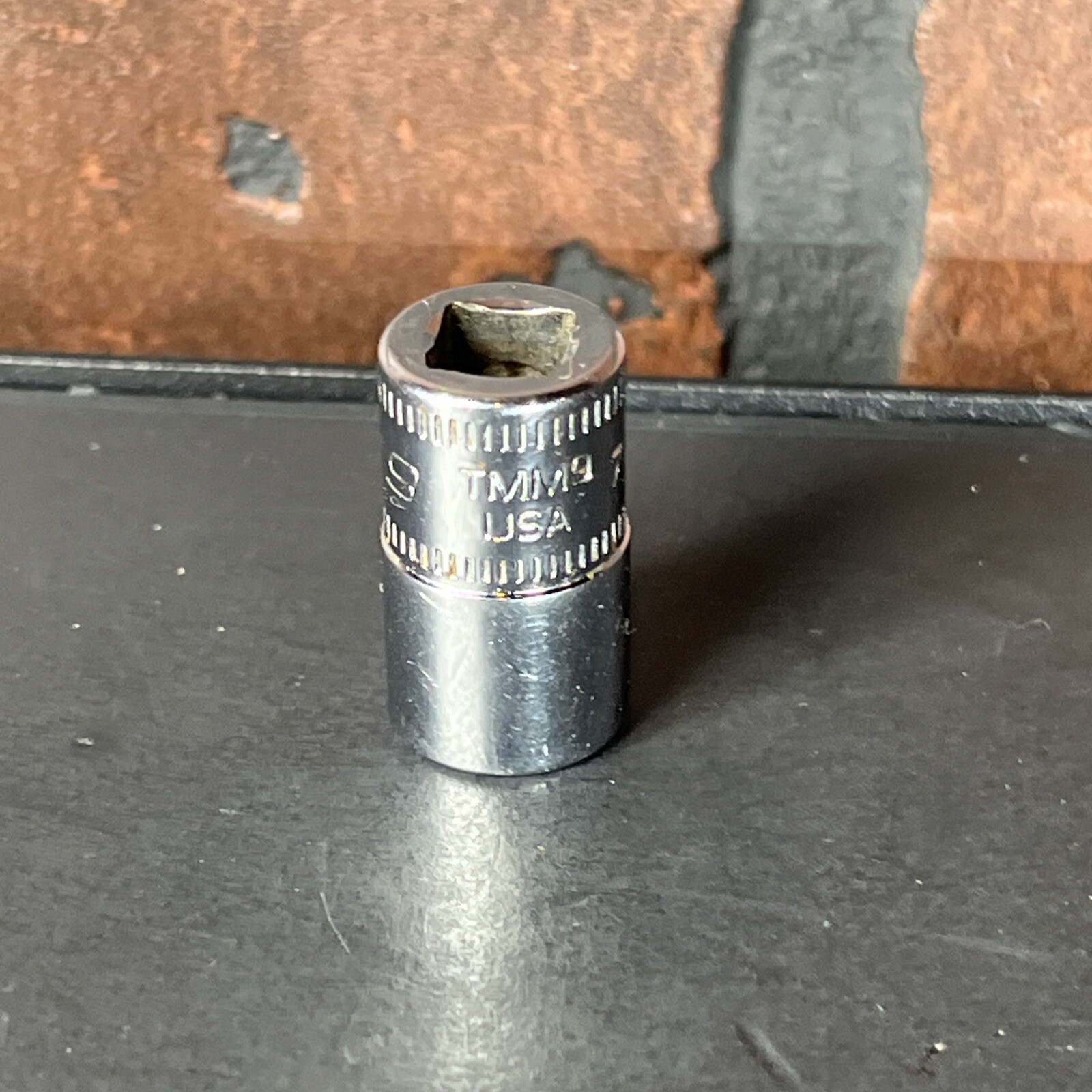 Snap On USA 9mm 6 Point 1/4″ Drive Shallow Socket TMM9 Metric 9 MM Chrome