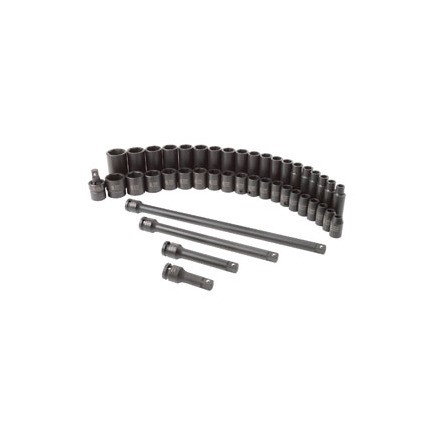 Sunex Tools 2569 43 Pc. 1/2″ Drive Metric Impact Socket Master Set