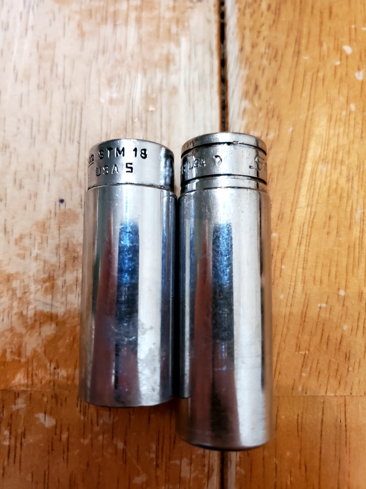 Snap On 1/4 3/8 Drive 9/16 6PT Deep Sockets Lot Of 2