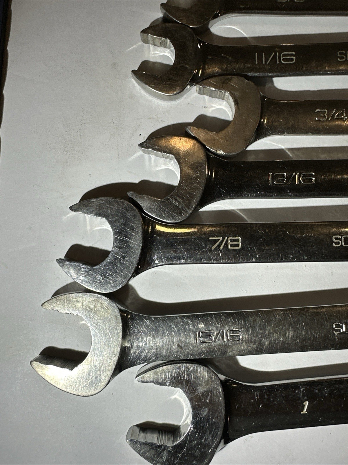 Snap On 14Pc 12-point SAE Frank Drive-plus combination wrench set (1/4-1”)
