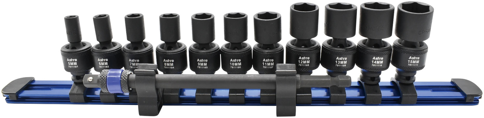 ASTRO 12-Piece 1/4″ Square & Hex Drive Magnetic Universal 6pt Impact Socket Set!