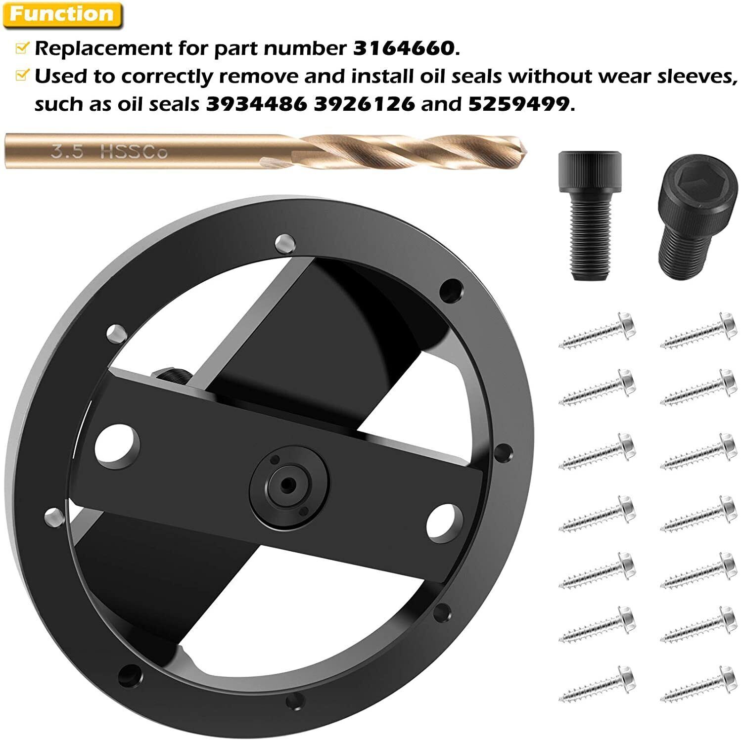 Front & Rear Crankshaft Seal Remover Installer Tools for Cummins 3.9L 5.9L 6.7L