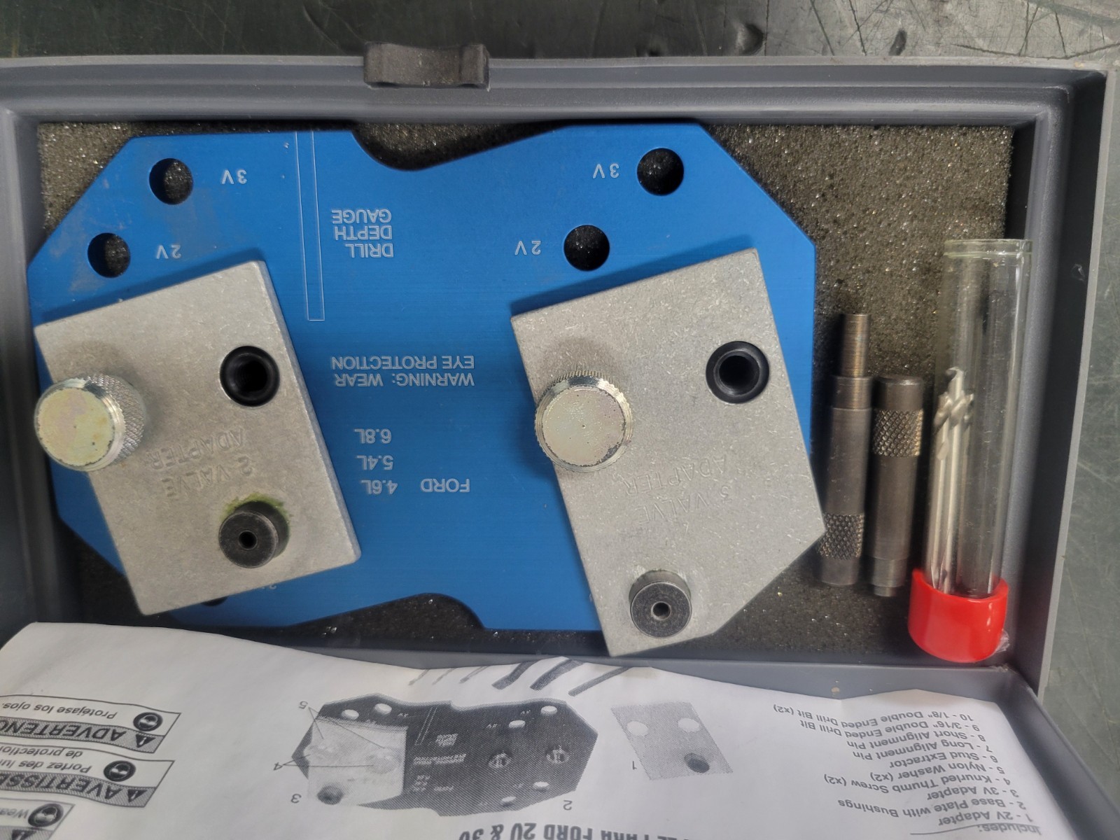 4.6 5.4 6.8 Ford Ex Bolt Drill Fixture Kit