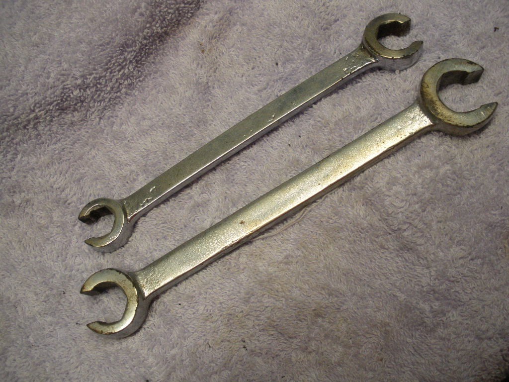 Vintage Cal-Van 2 Piece Combo Line Flare Nut Wrench SAE Set 1/2″-11/16″ USA