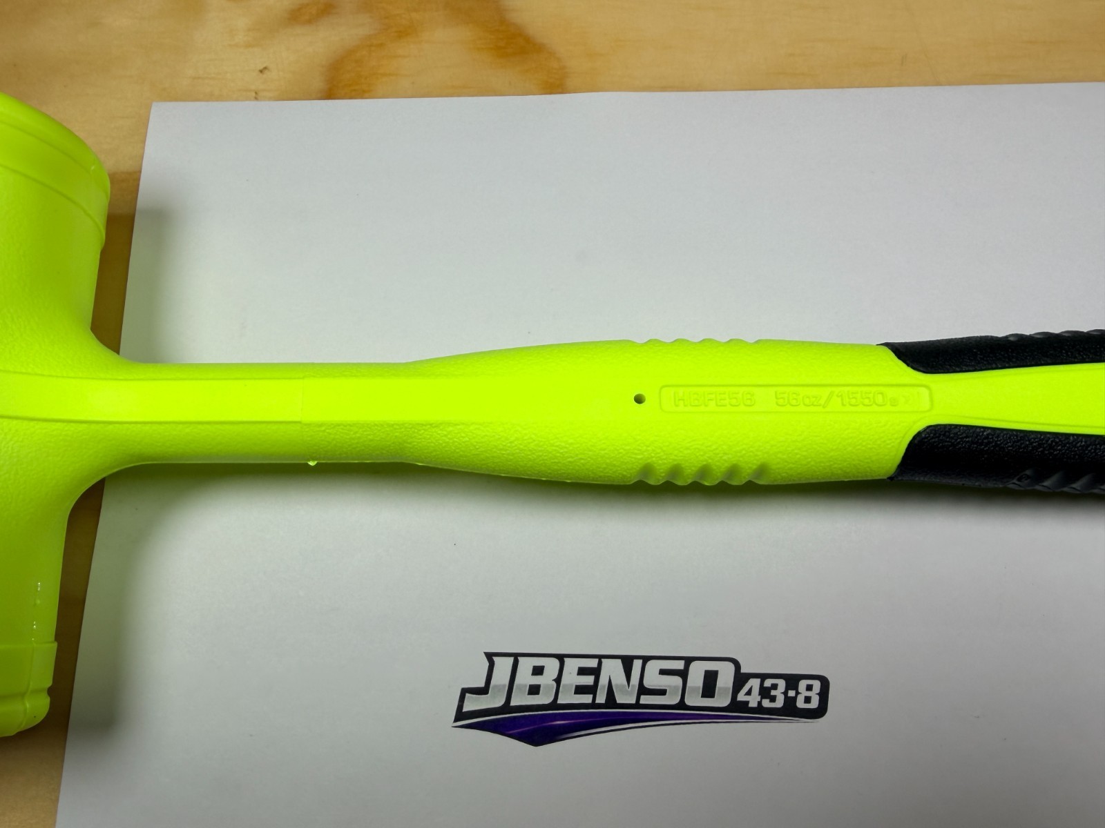 Snap-on Tools USA NEW HI-VIZ 56oz / 1550g Soft Face Dead Blow Hammer HBFE56HV