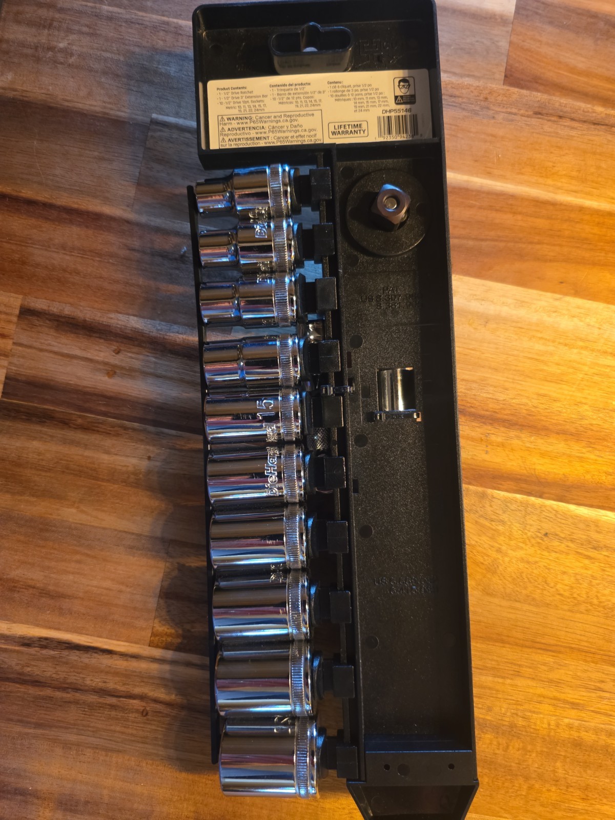 (12 Piece) DieHard 1/2 Drive Socket Wrench Ratchet Metric 12 pt DHP55146 NEW