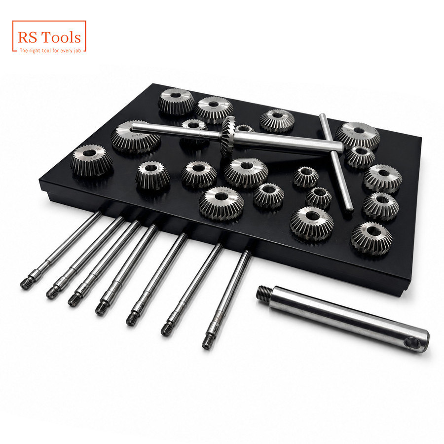 New Valve Seat & Face Cutter Set 21 Pcs Set For Vintage Cars & Bikes USA RSTOOLS