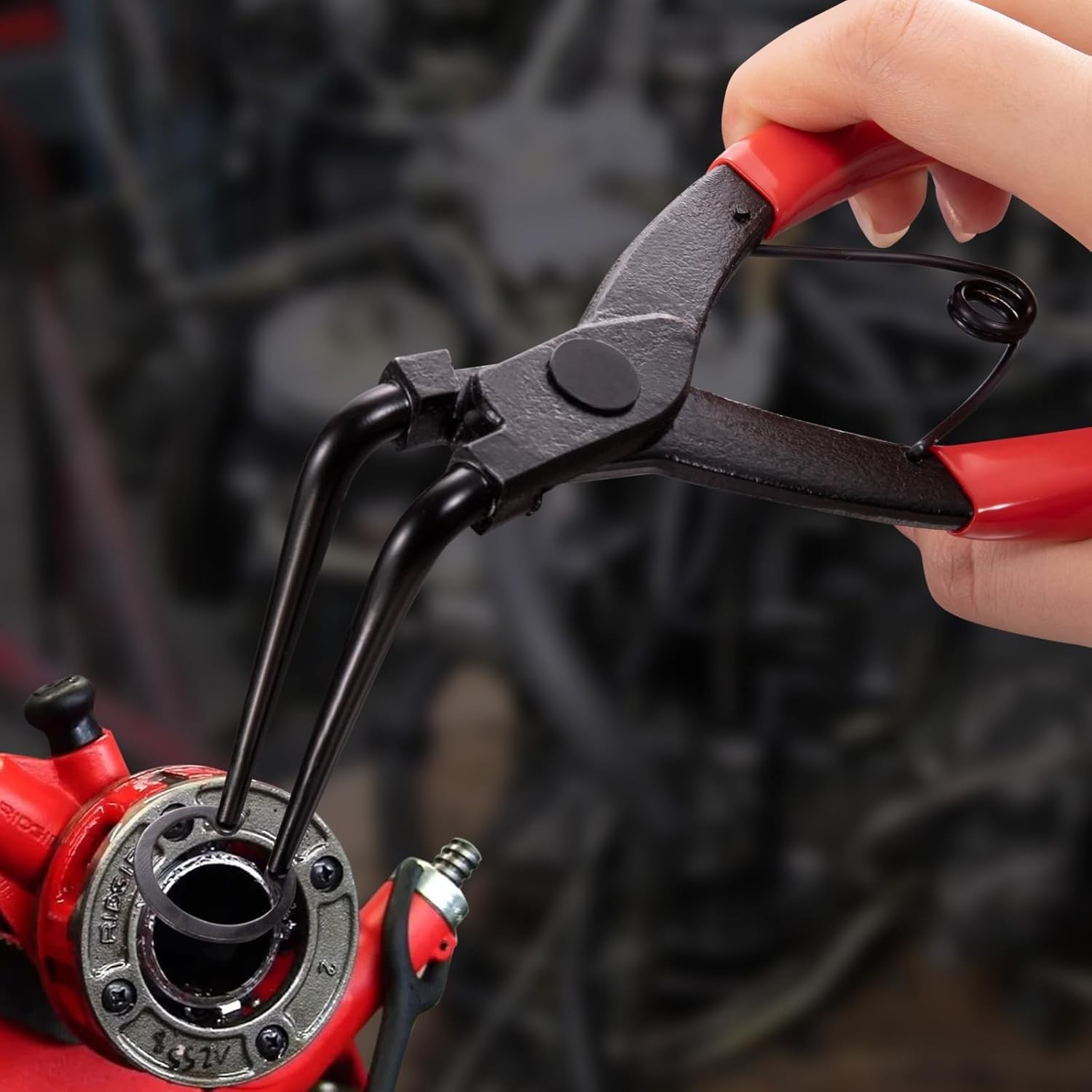 Precision 90° Snap Ring Pliers – Heavy Duty, Non-Slip Grip for Automotive Use