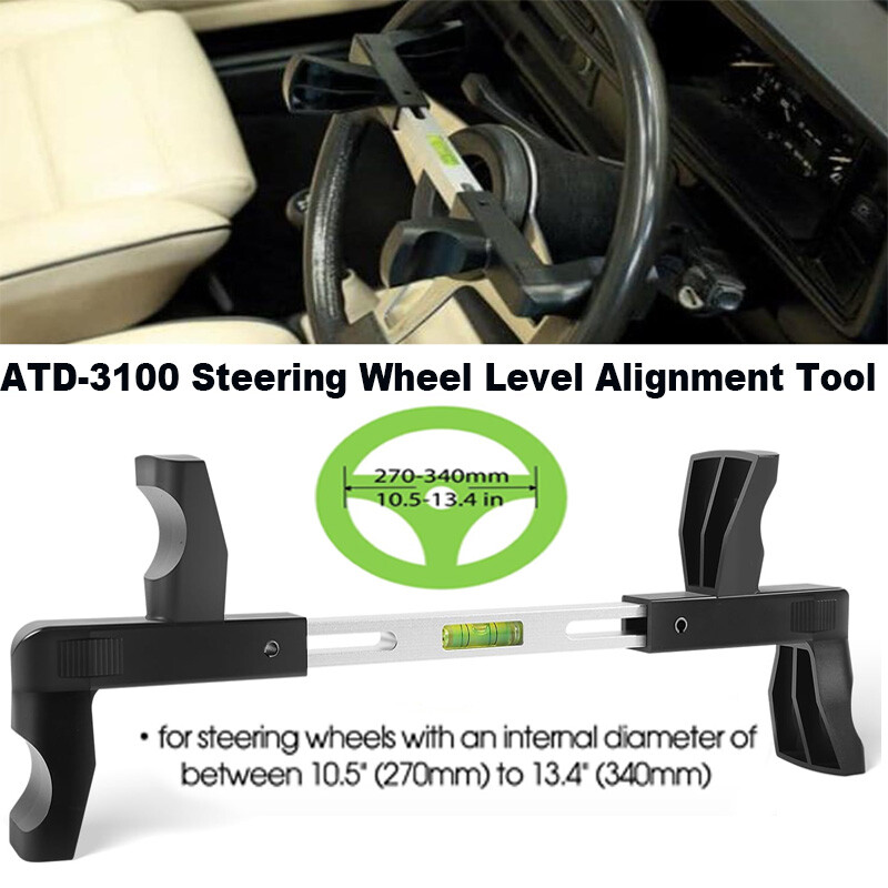 ATD-3100 Steering Wheel Level Alignment Tool -Diameter 270-340mm, Spring-Loaded