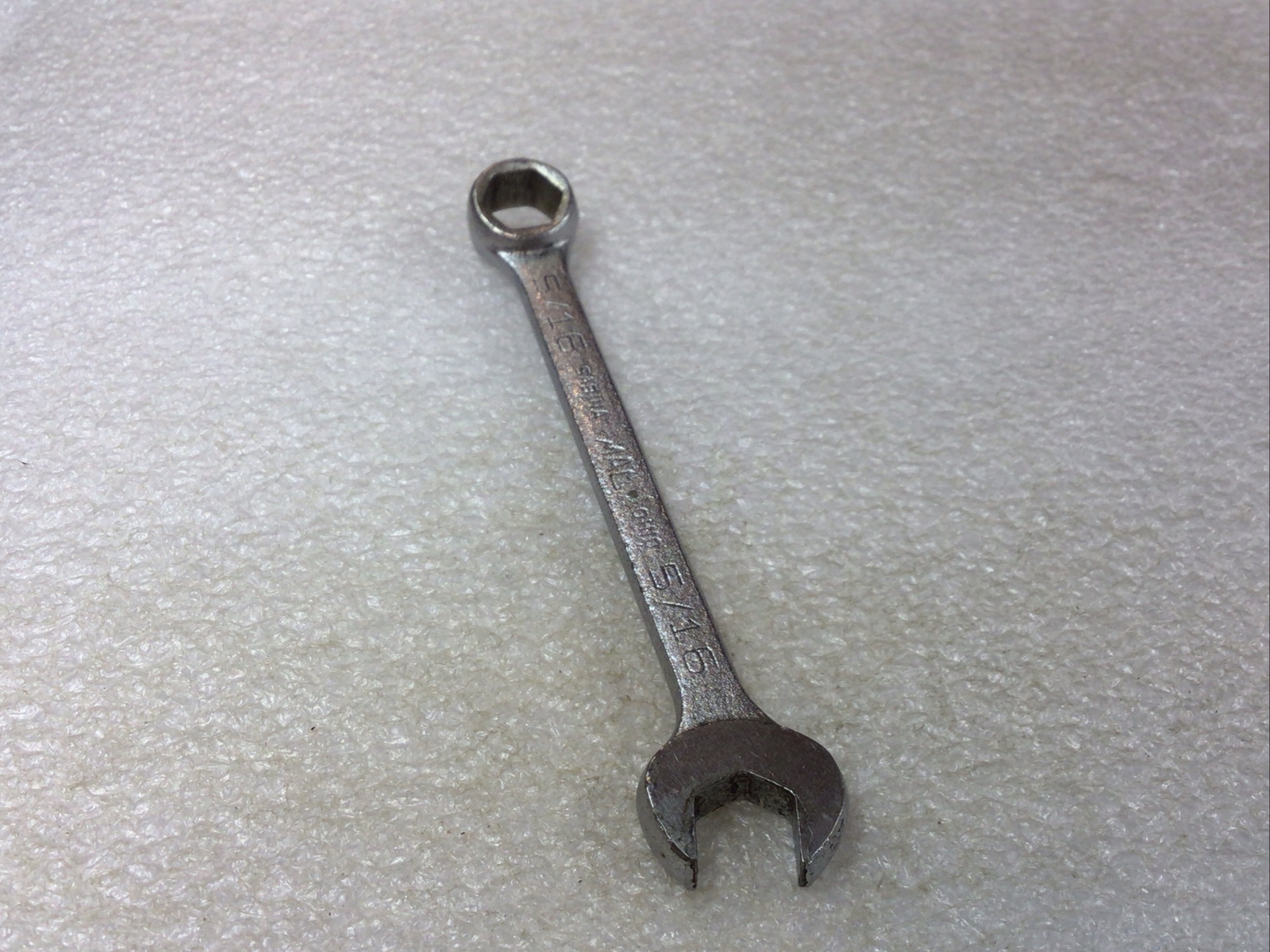 MAC TOOLS#CH10 – 5/16”, SAE, 6 PT., CHROME, SHORT, COMBO. WRENCH (Sabina Ohio)