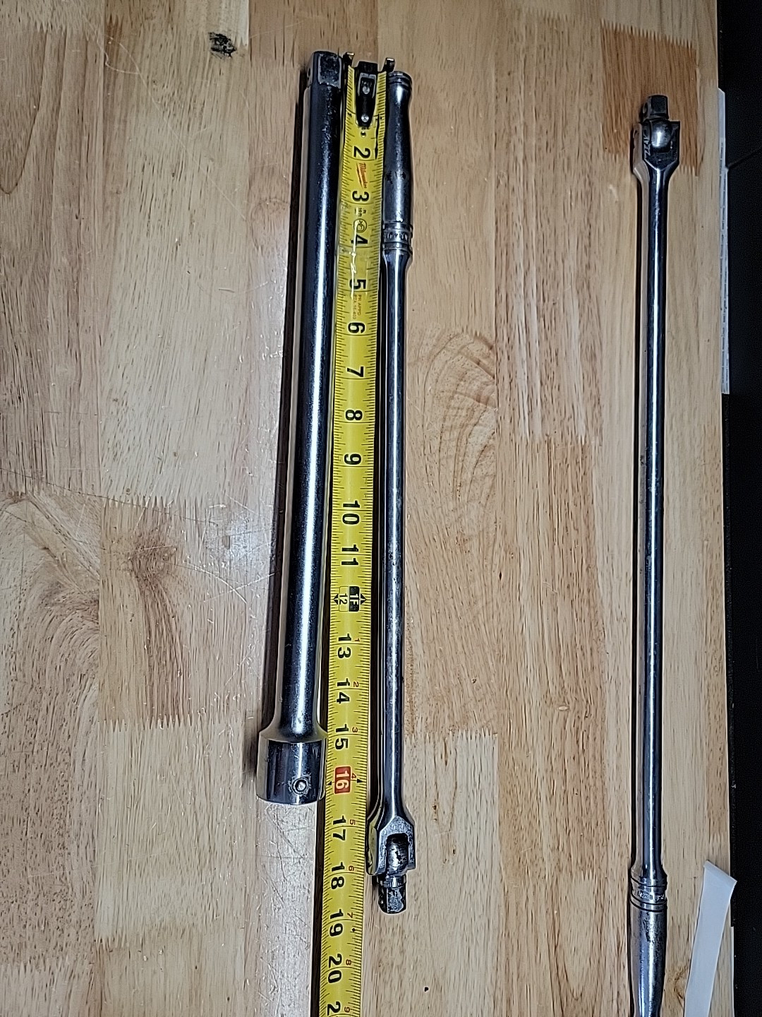 Snap-On Lot USA Long Handle Breaker Bars SN24B 16″, 18″ SN18A, Extension L-122