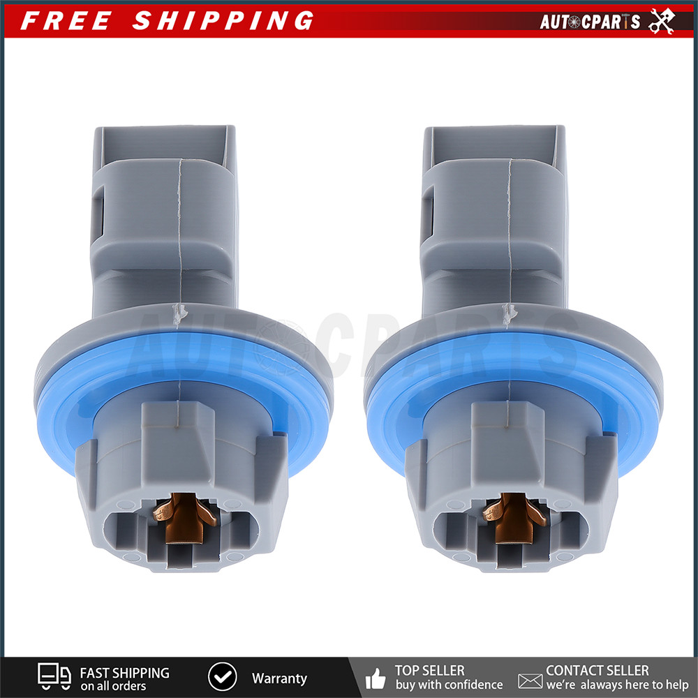 2pcs License Plate Tail Light Brake Lamp Socket for Ford F81Z13411AA AL8Z13411B