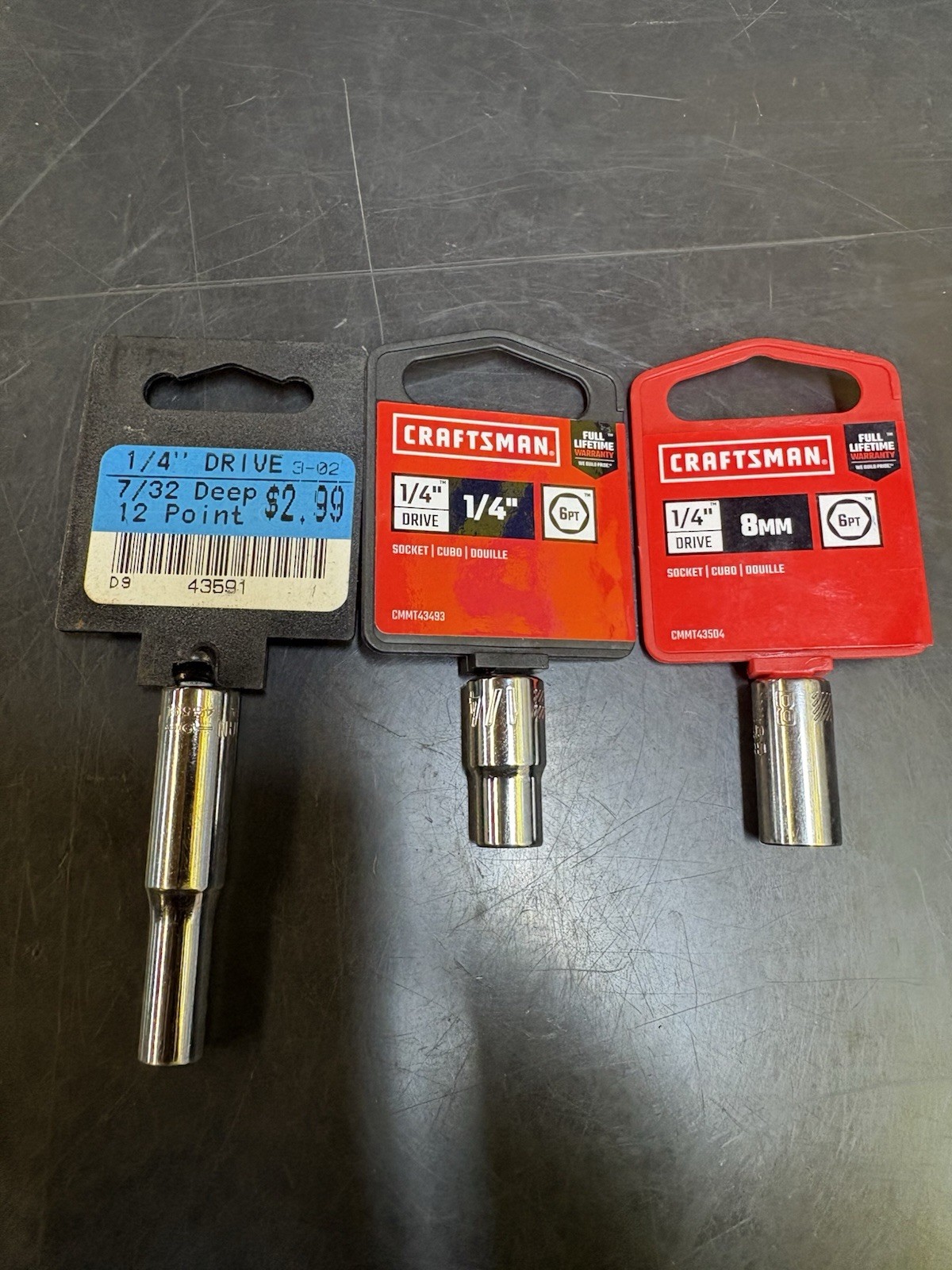 1/4 Drive Craftsman Sockets Lot