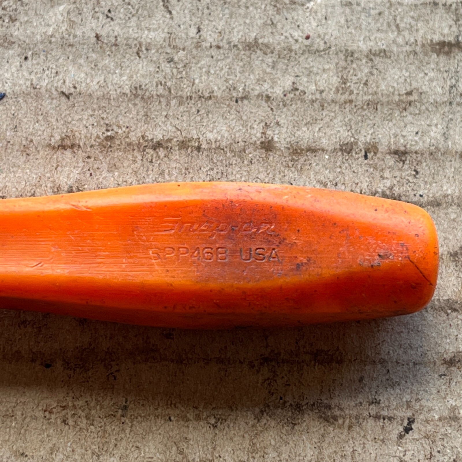 Snap On SPP46B Flathead Slotted Screwdriver ORANGE Hard Handle USA 4.5″ – a