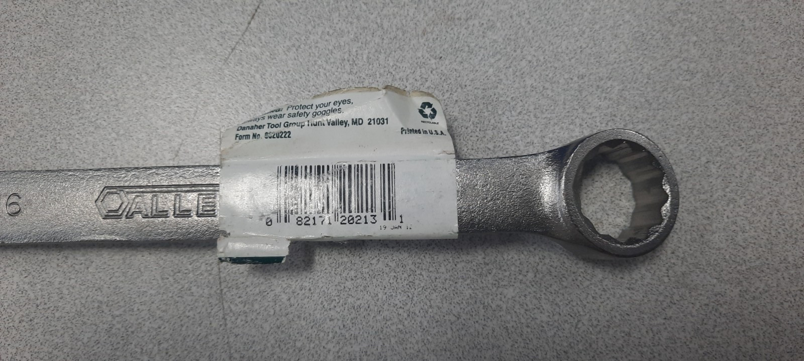 ALLEN 11/16-in Combination Wrench 12-Point 20213 Made in USA NOS
