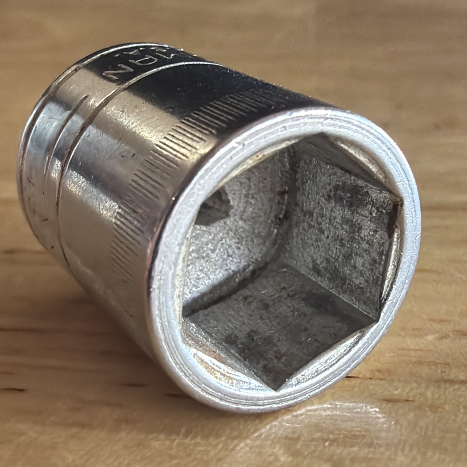 Craftsman 13mm Shallow Socket 1/4″ Drive 6 Point Top Knurl VV Series 43514 USA