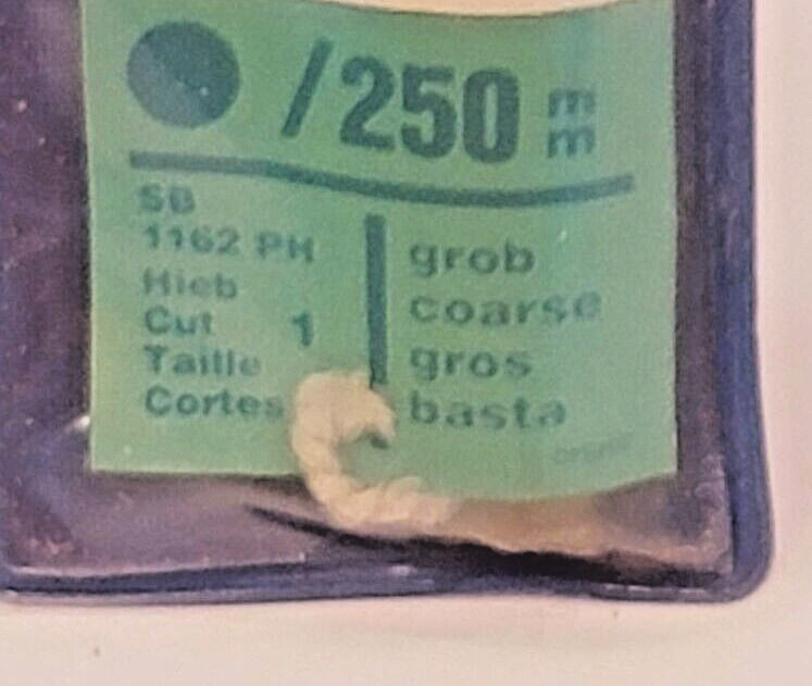 Pferd Half Round 9.75″ 250mm Coarse File Bastard Double Cut 1162 Germany w/ Case