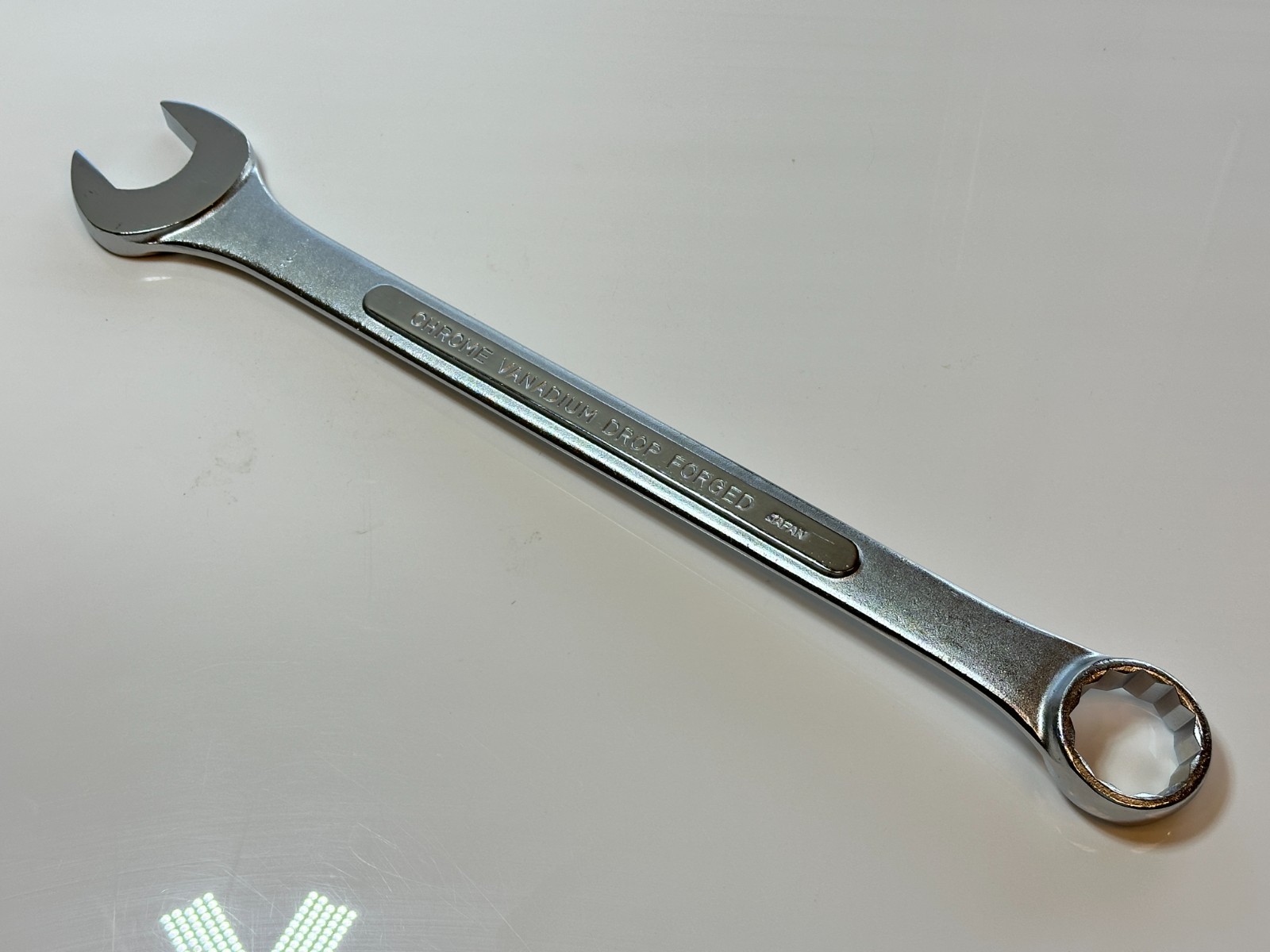 KAL Tools (Japan) 3244 SAE 1-3/8″ Chrome Combination Wrench – 18″ Long Heavy NOS