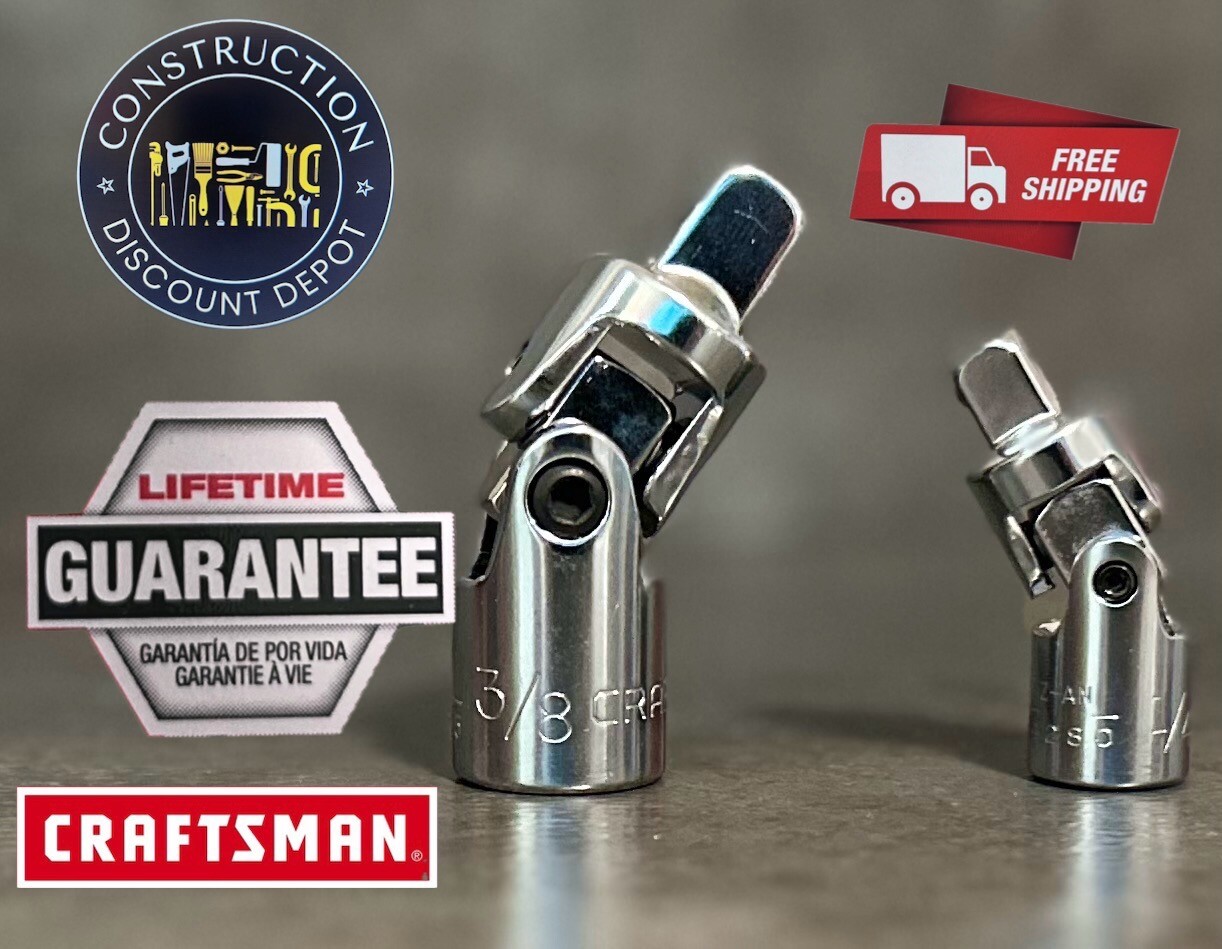 New Craftsman 1/4″ 3/8″ Drive Universal Swivel Set CMMT99291 CMMT99216