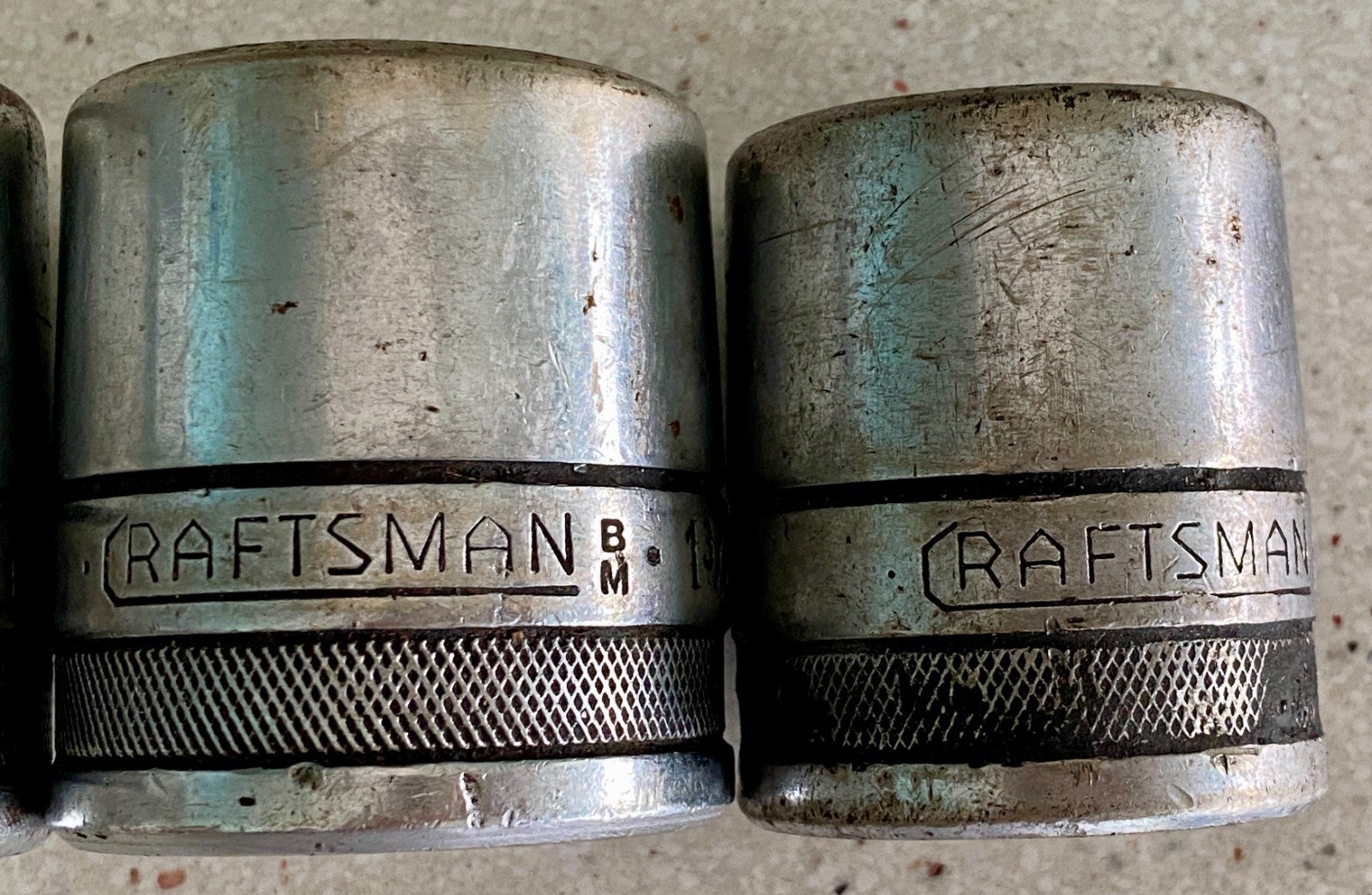 Craftsman Vintage BM 3/4″ Drive Socket Lot 12 Point 1 1/4 1 3/8 1 7/16 1 1/2
