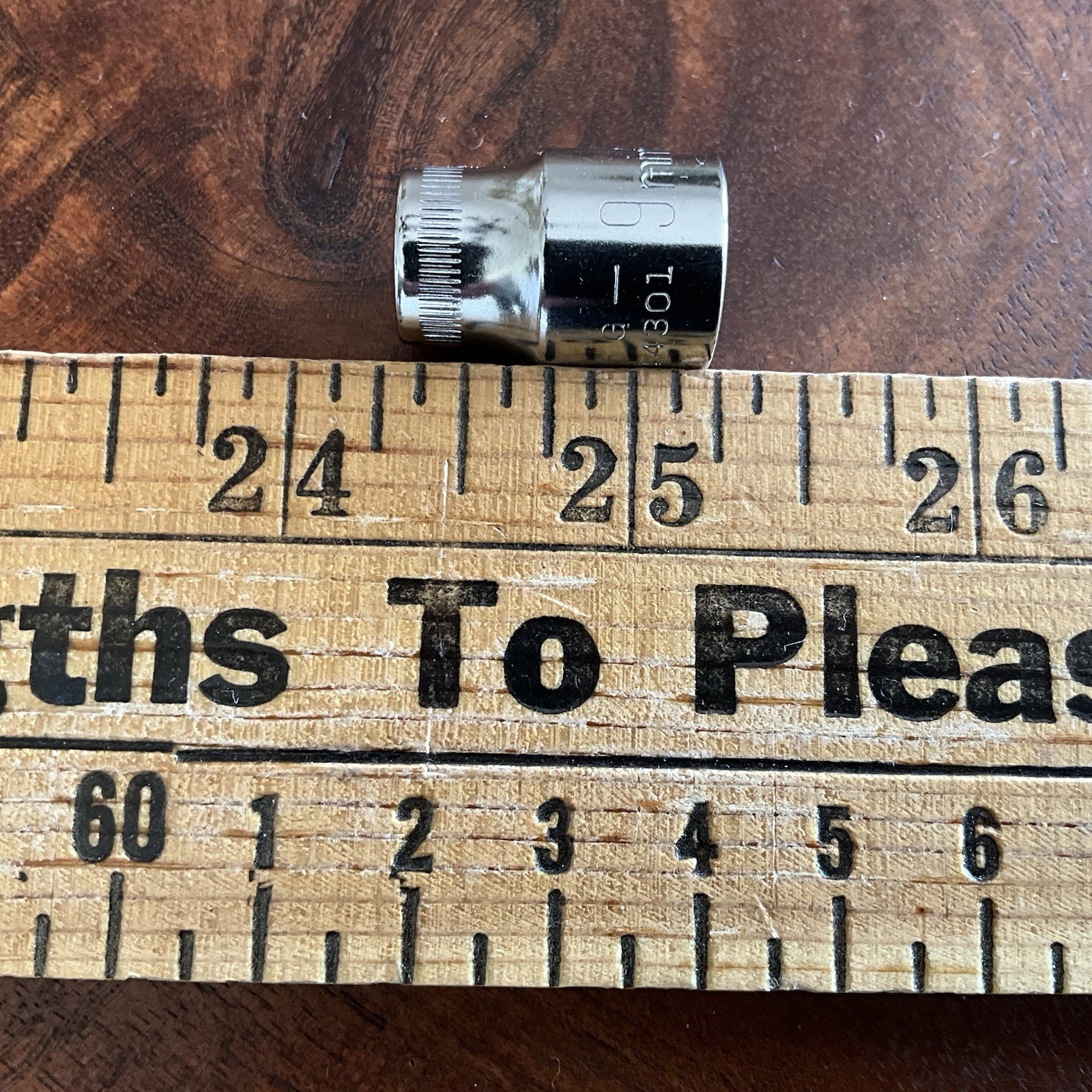 Vintage Craftsman USA 9mm Shallow Socket 12 Pt 3/8 Drive 44301 Metric G Series