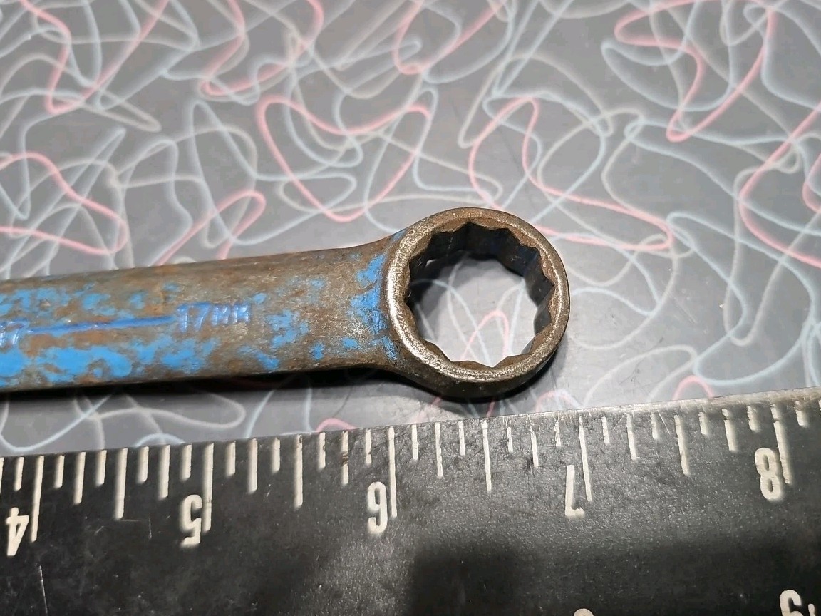 Armstrong 52-117 17mm 12 Pt Painted Blue Combination Wrench USA ARMALOY
