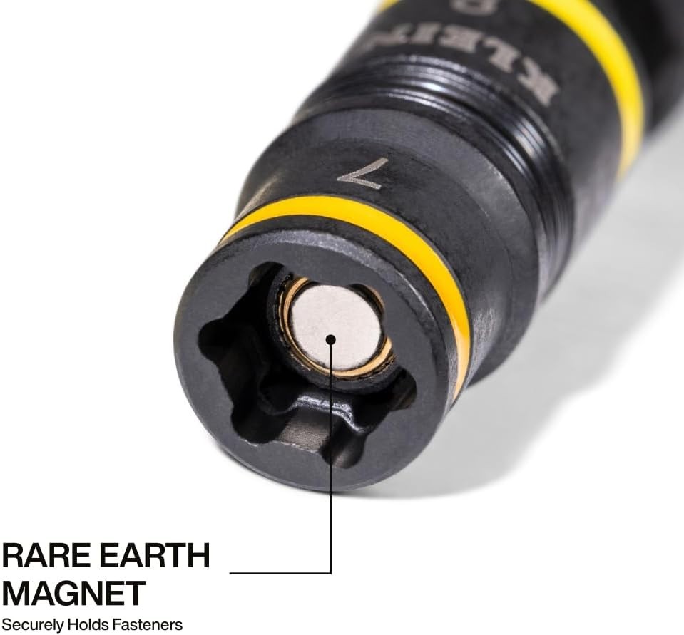 6-in-1 Metric Impact Socket Set – Flip Sockets & Rare-Earth Magnet, 5-Inch Shaft