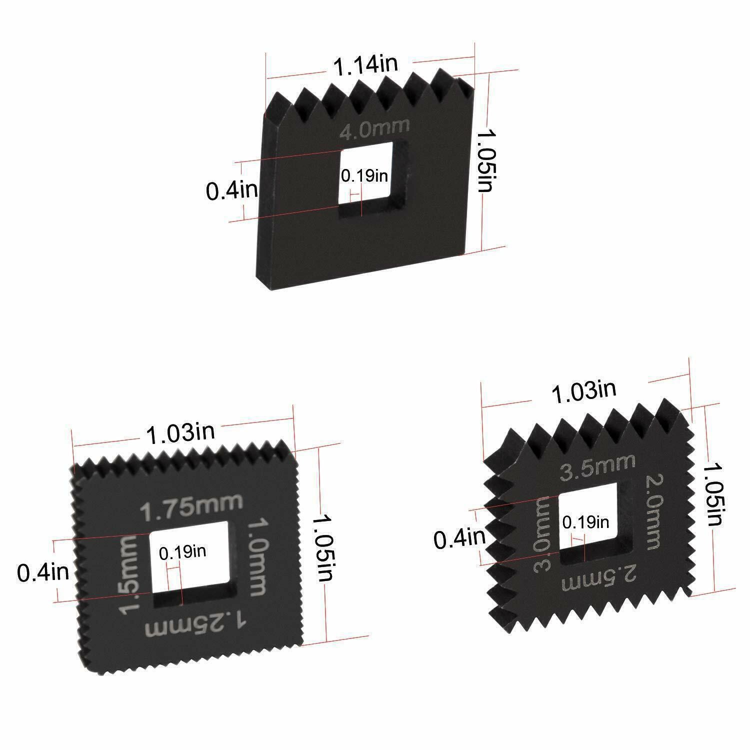 Metric Die Set for 7402 Universal Outside Thread Chaser Similar to OTC 202817
