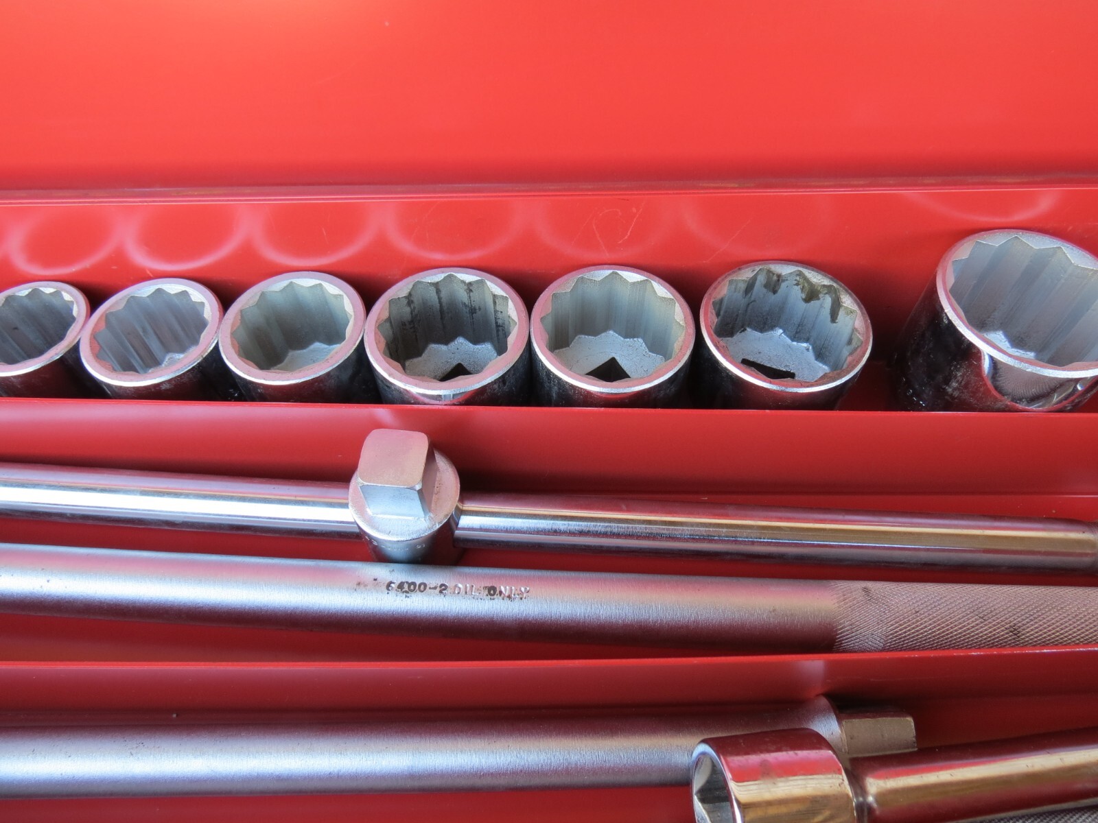 Wright TOOLS USA 3/4″ Inch Drive Heavy Socket Set 19 Pieces w/Case 12 Point Used