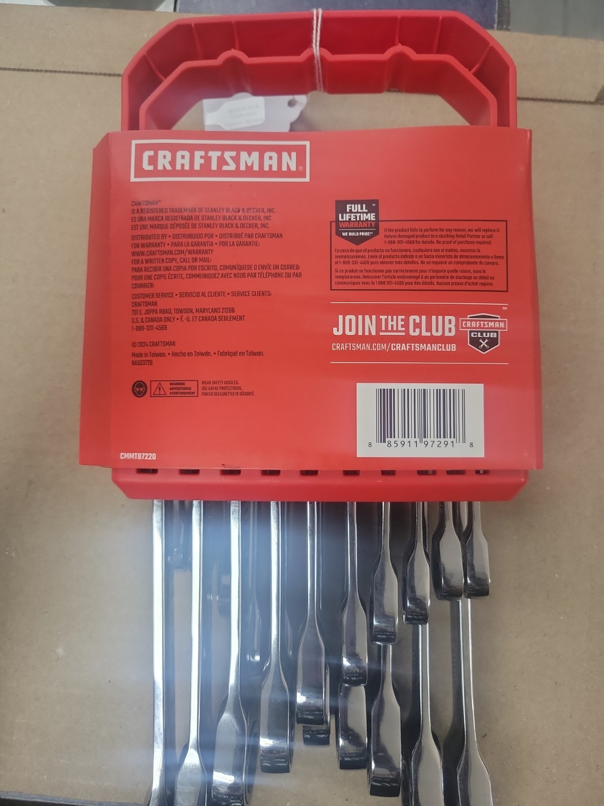 Craftsman 20pc Ratcheting Combination Wrench Set SAE Metric 90t CMMT87220 NEW