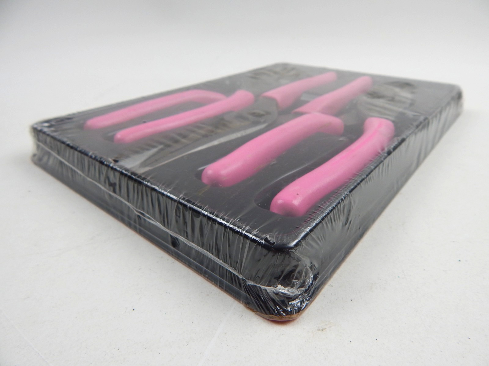 Snap-On NEW SEALED 3 Pc 8″ PINK Soft Grip Slip-Joint Pliers Set PL347ACFP