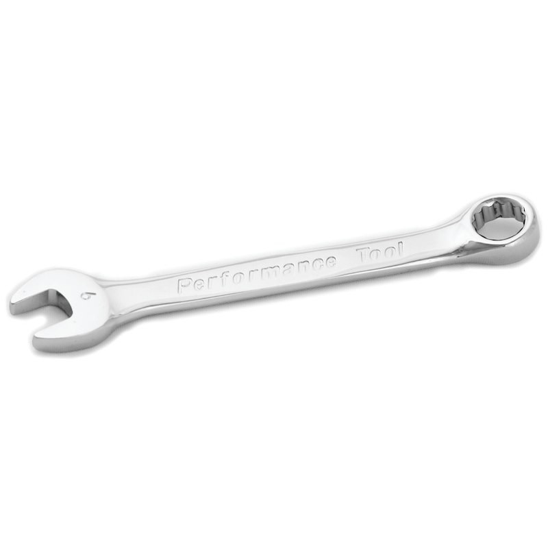 Performance Tool W30009 Wrench; Combination; 9 Millimeter; Chrome Plated; Chrome