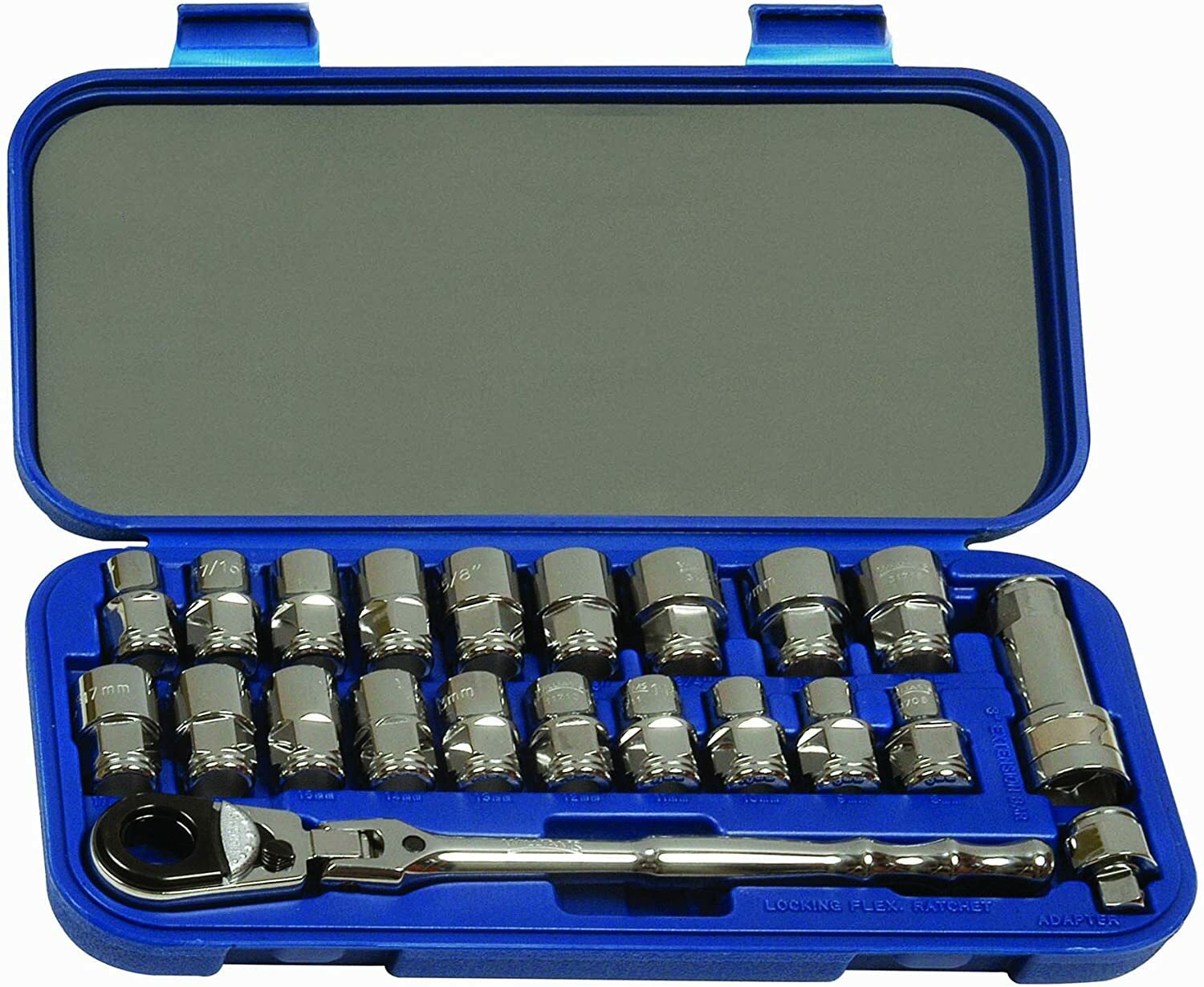 Williams 3/8″ Dr Bolt-Thru Skt Set 22Pc- 50671