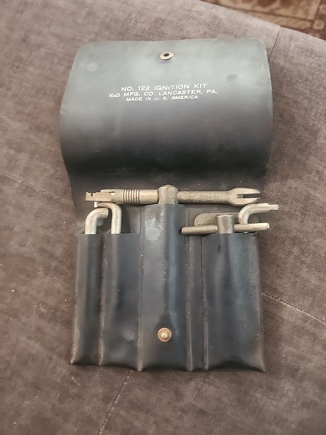VINTAGE K-D TOOLS No. 122 IGNITION TOOLS KIT INCL. 112 114 115 116 117 118