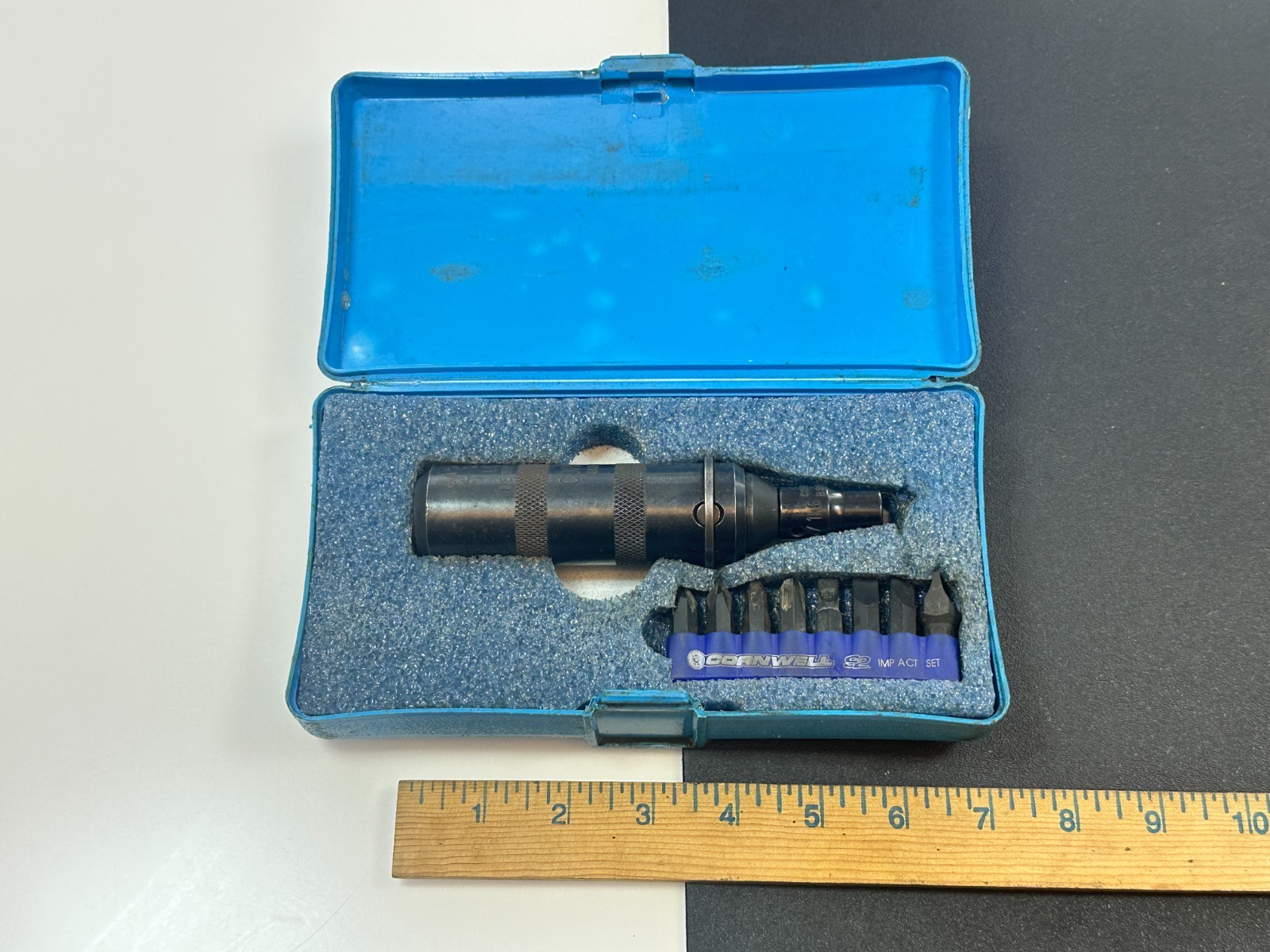 🇺🇸 Cornwell Tools USA Hand Manual Impact Driver Set, 3/8″ Drive, Bits ZZ-S210S
