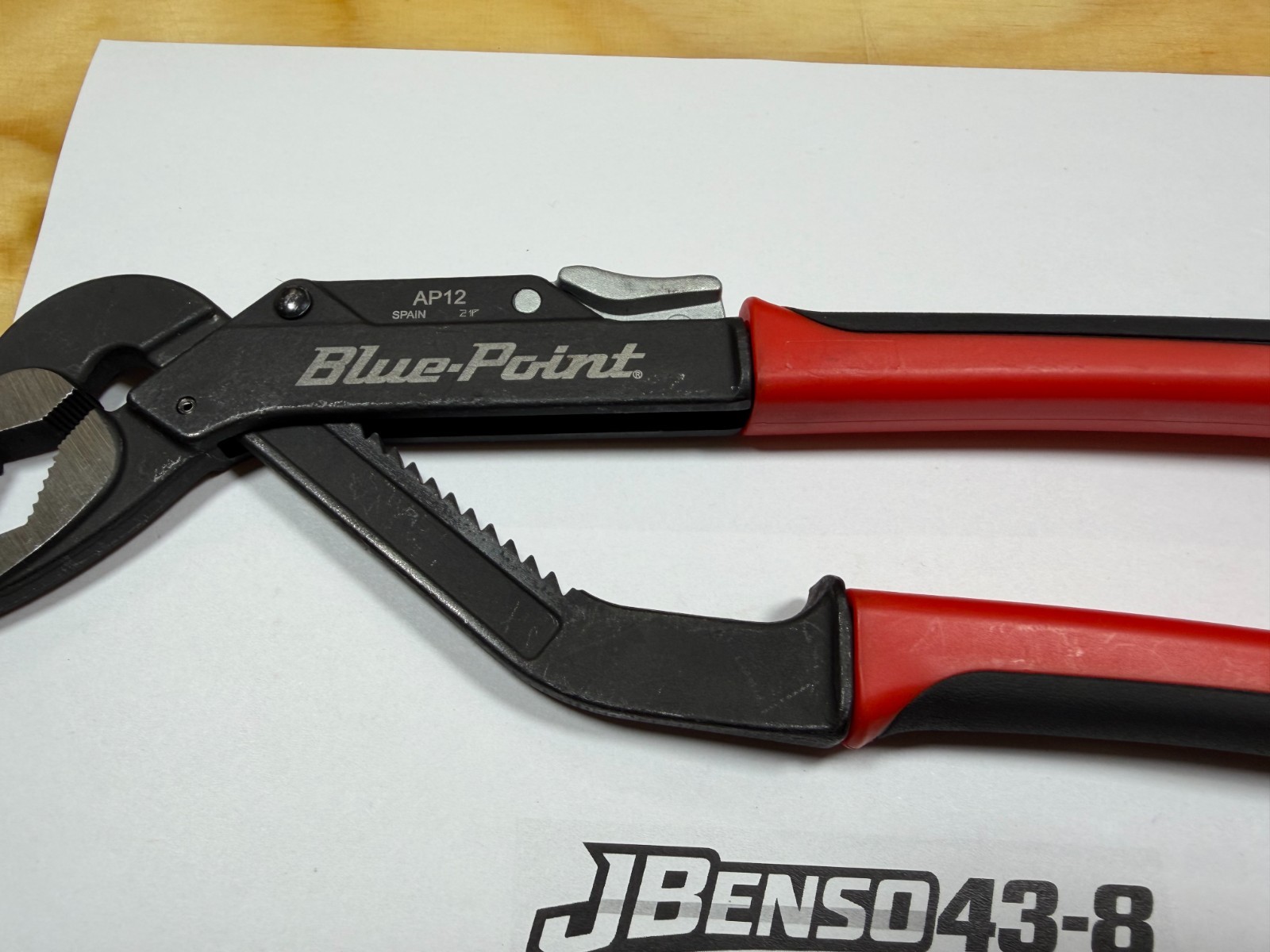 Blue-Point Tools NEW Soft Grip 12″ Thumb Release Adjustable Joint Pliers AP12