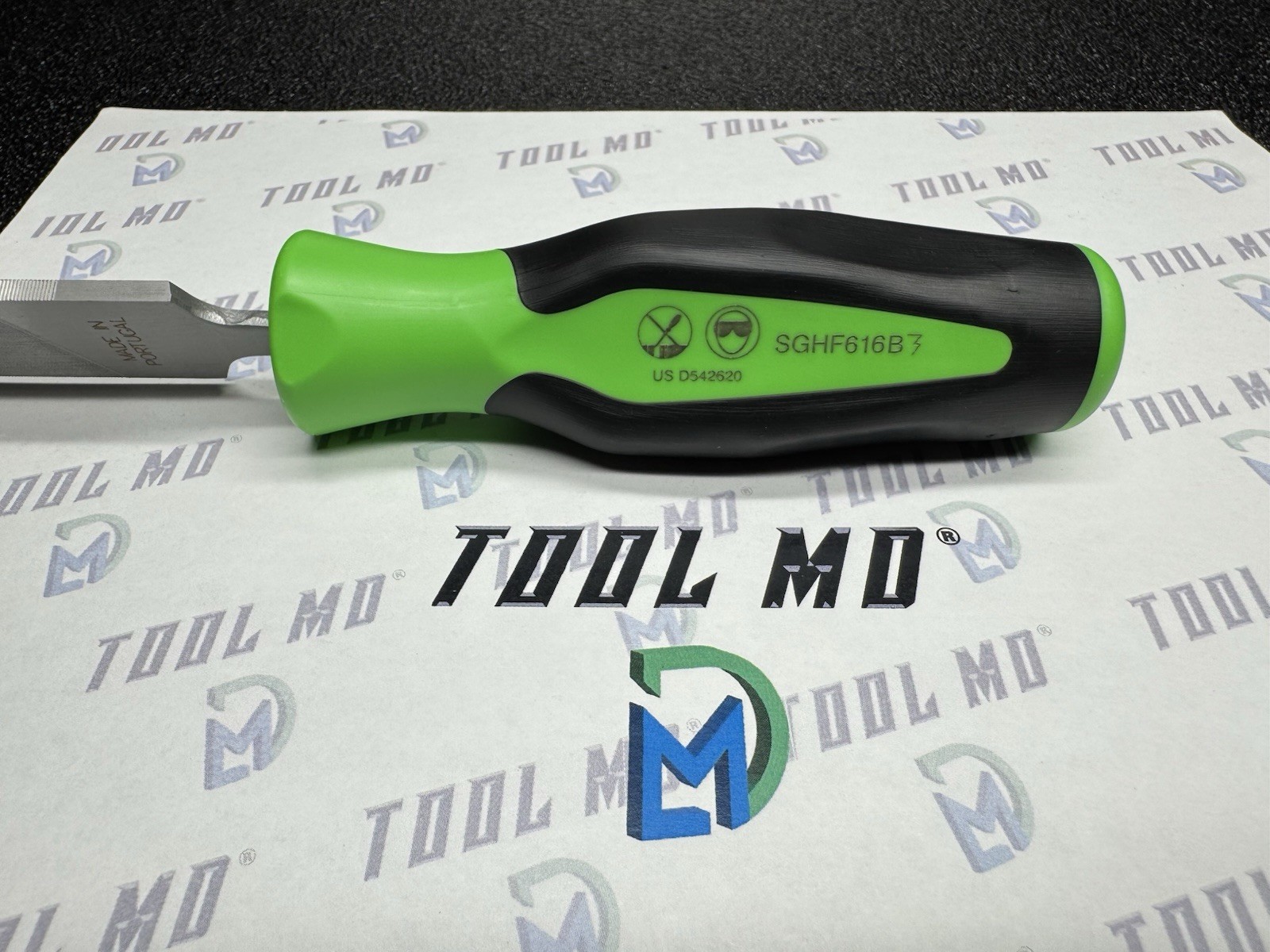 Snap-on Tools NEW GREEN Soft Grip Flat 10” Length Blade Mill File SGHF616B 10MA