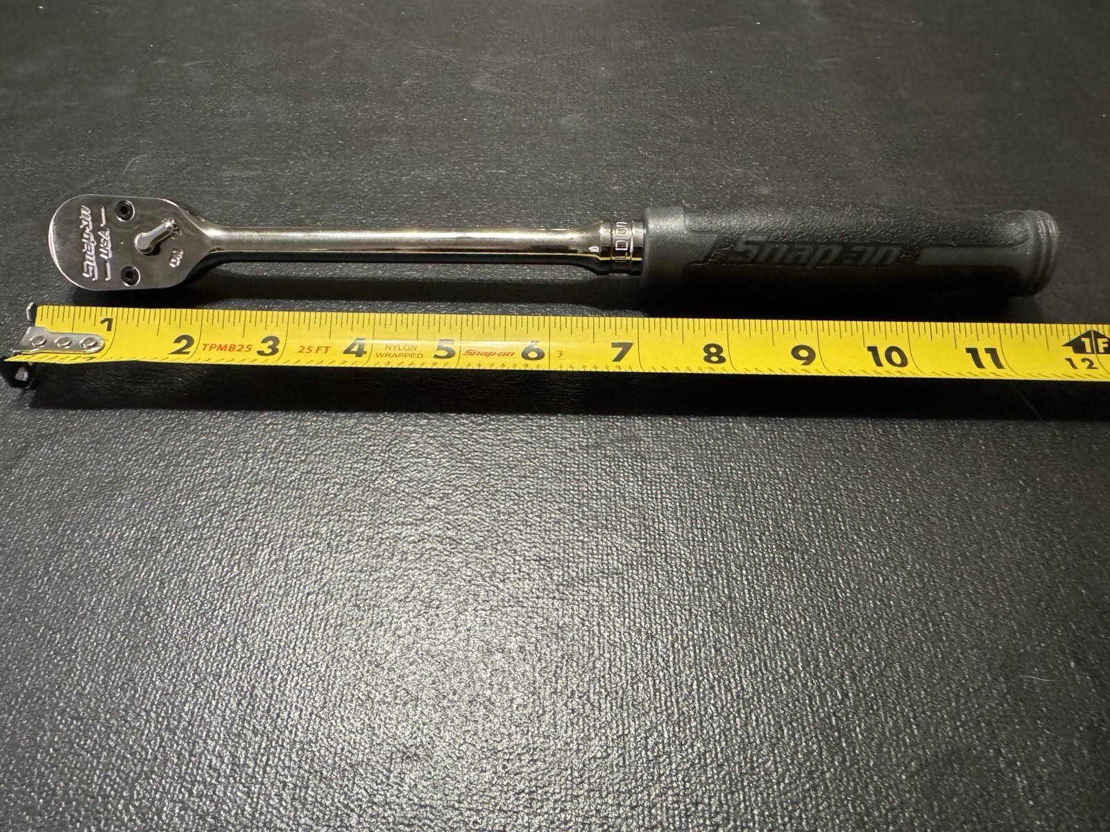 NEW 3/8 Snapon Dark Titanium 100 Tooth Straight Ratchet (Cynergy) Hard Handle