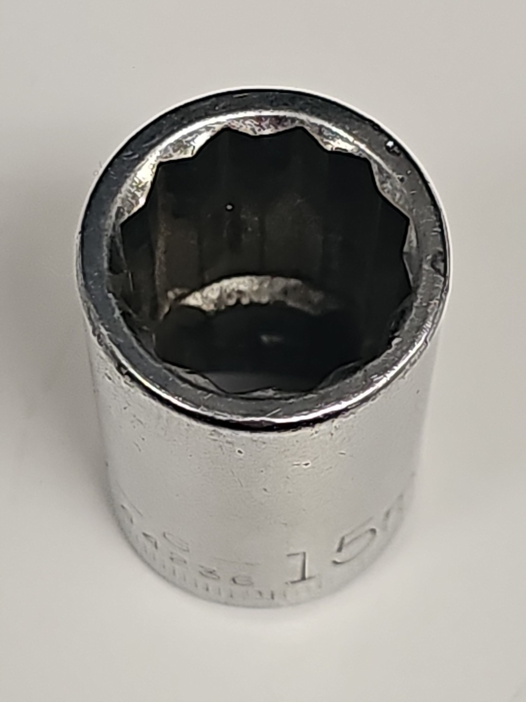 Craftsman 44236 15MM 12 Point 1/2″ Drive Shallow Well Socket -G- USA 🇺🇸